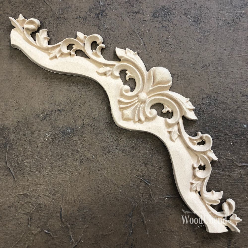 WoodUbend Pack of Two Pediments WUB2108 (8.3134 × 2.4034 in)