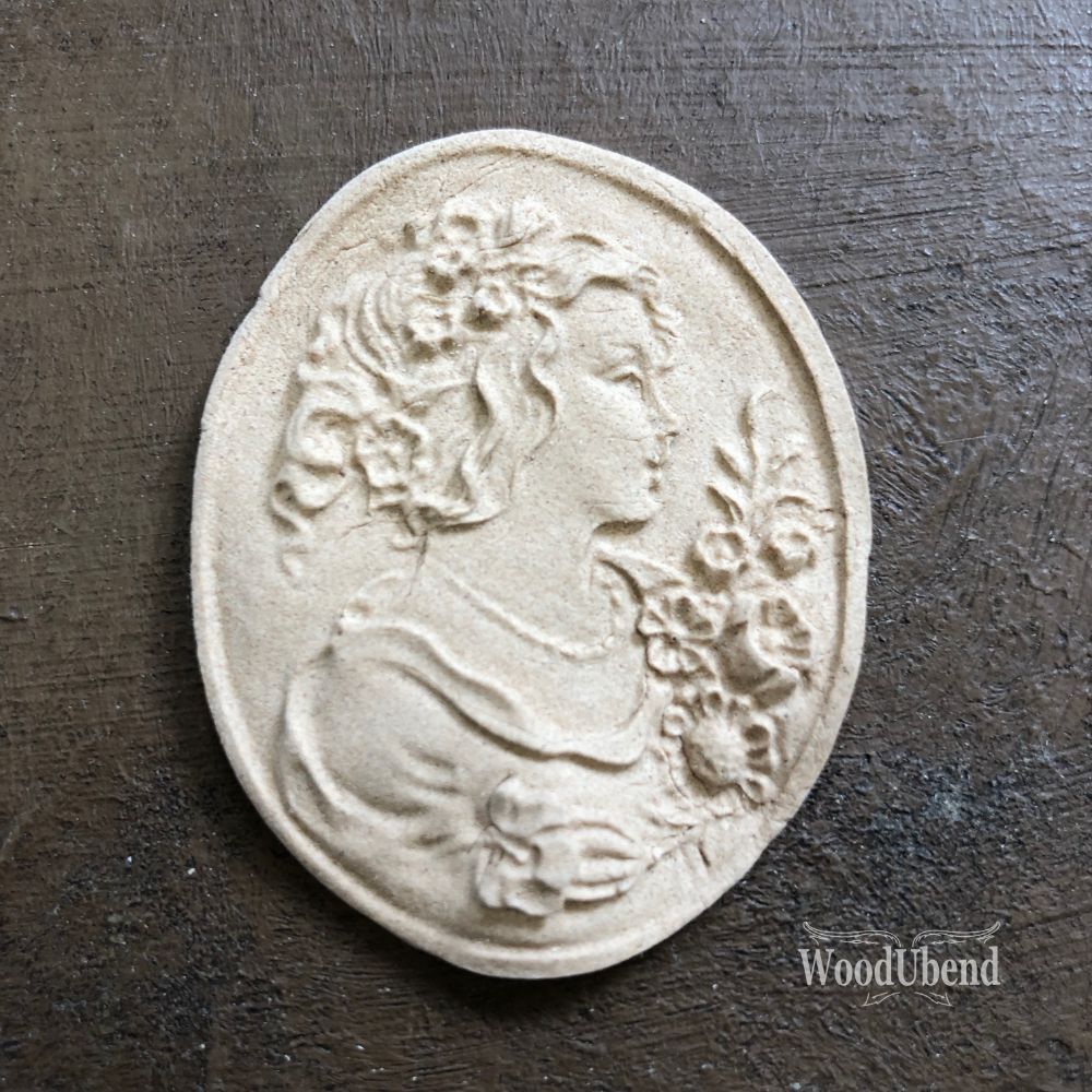 WoodUbend Pack of Five Small Lady Plaque WUB2167 (1.97 × 1.58 in)