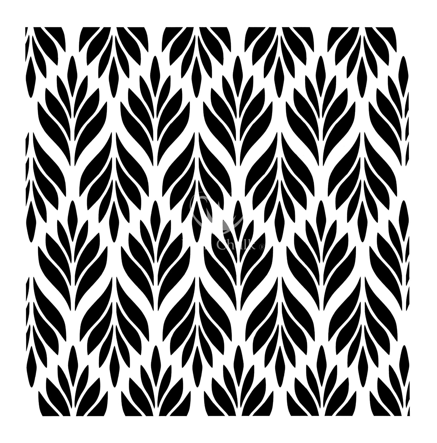 Posh Chalk Stencil Evergreen 50x50cm