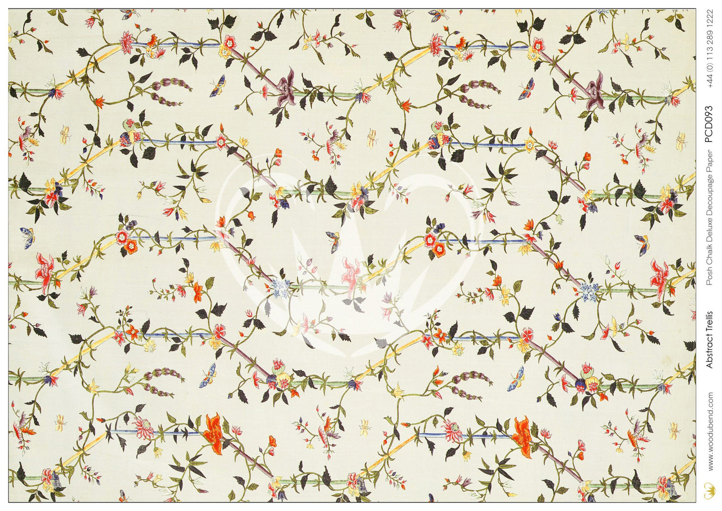 Posh Chalk Deluxe Decoupage Abstract Trellis