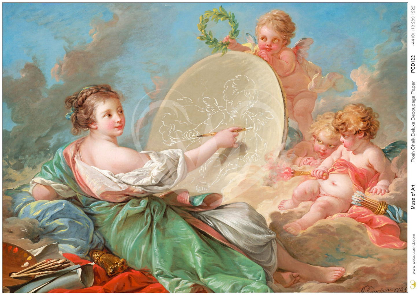 Posh Chalk Deluxe Decoupage Muse of Art