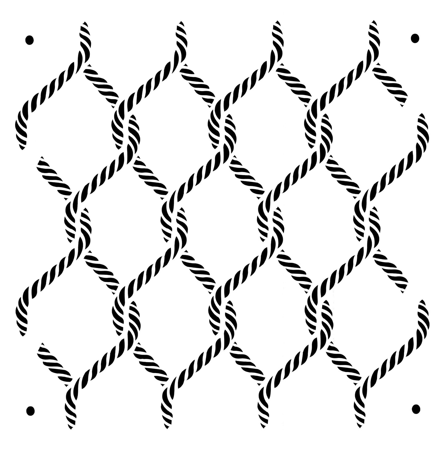 Posh Chalk Stencil Posh Knots 60x60cm