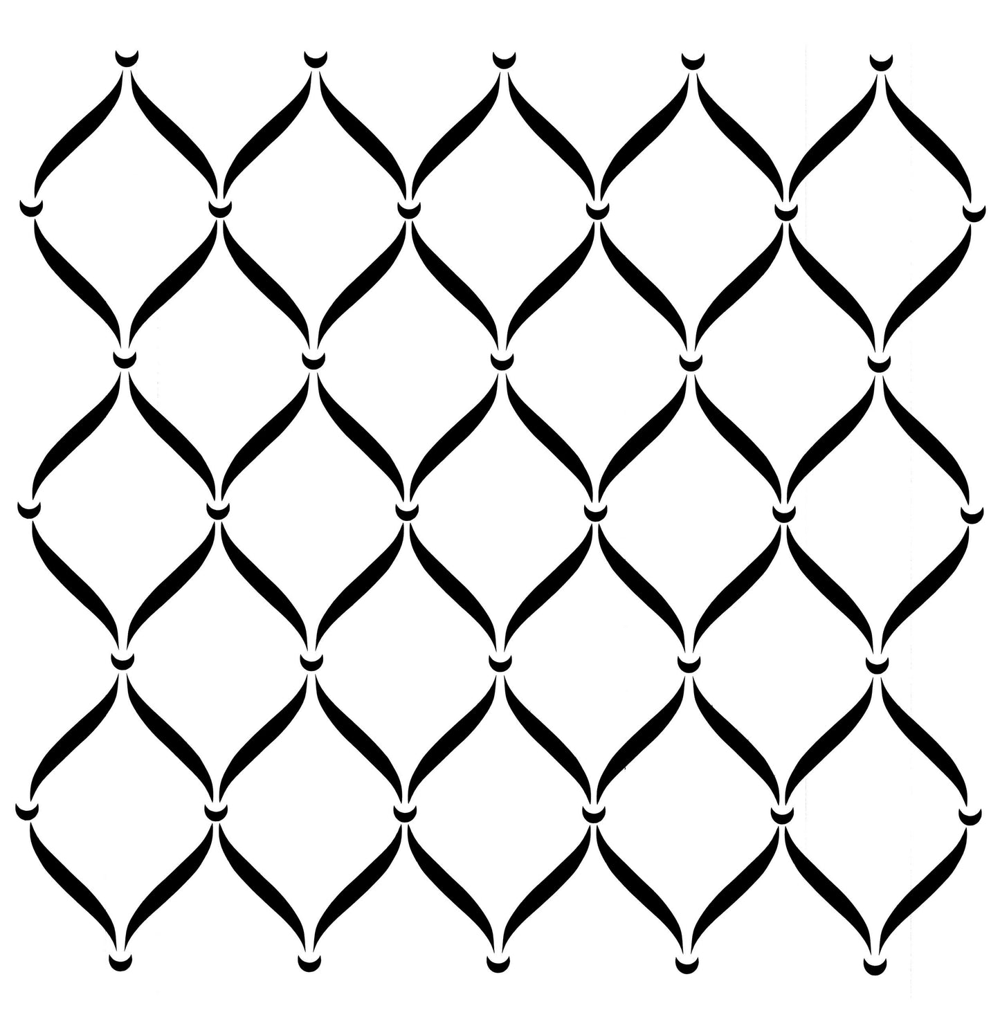 Posh Chalk Stencil Posh Trellis 80x80cm