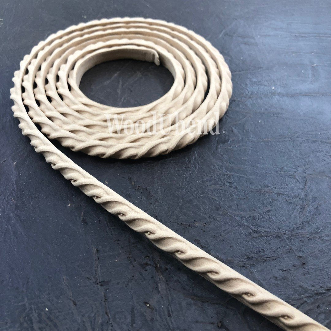 WoodUbend Pack of Two Cable & Bead Trims TR735.1 (39.4 × 0.4 in)