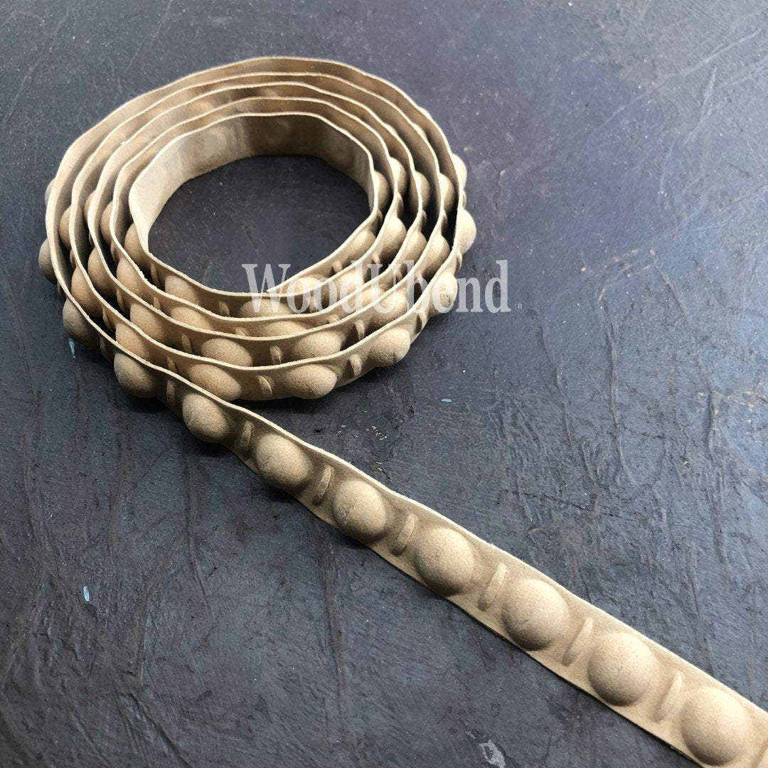WoodUbend Pack of Two Stud and Pin Trims TR753.1 (39.4 × 0.7 in)