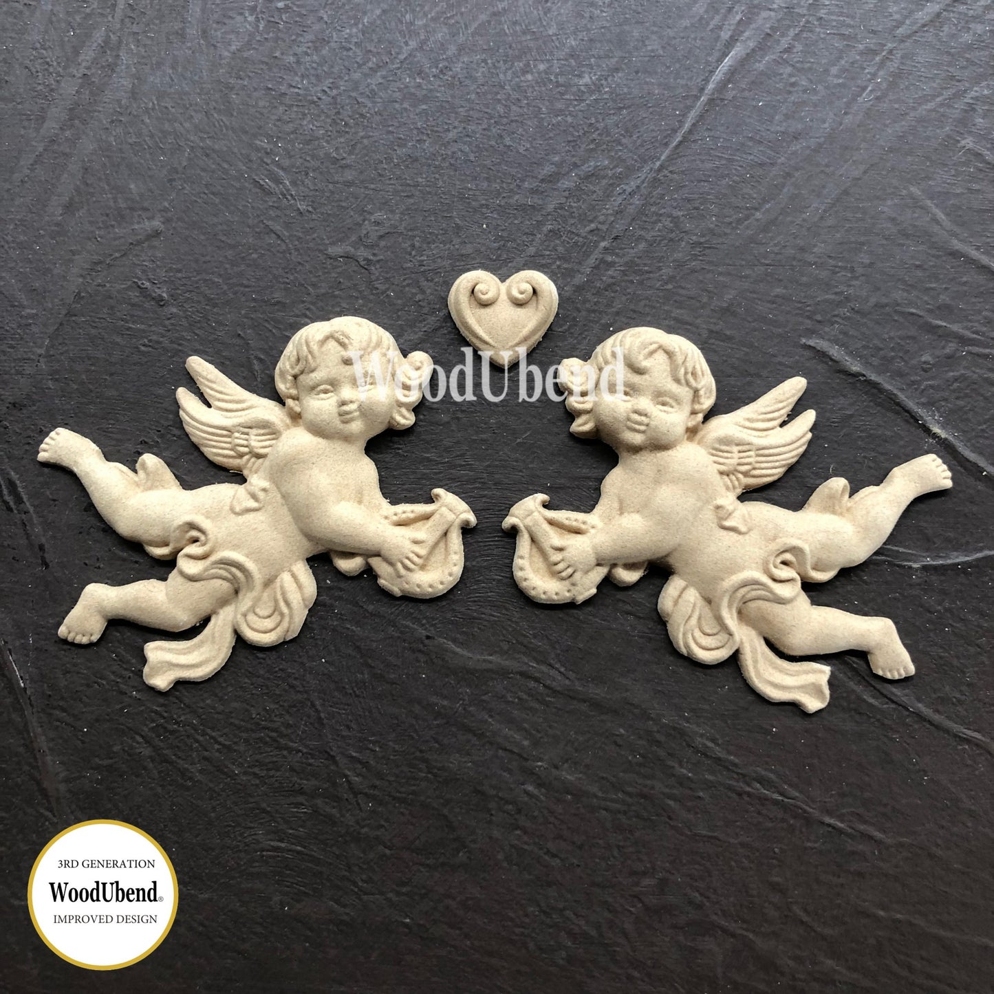 WoodUbend Little Angels Set - 3 Pieces WUB1186 (6.3 × 1.18 in)