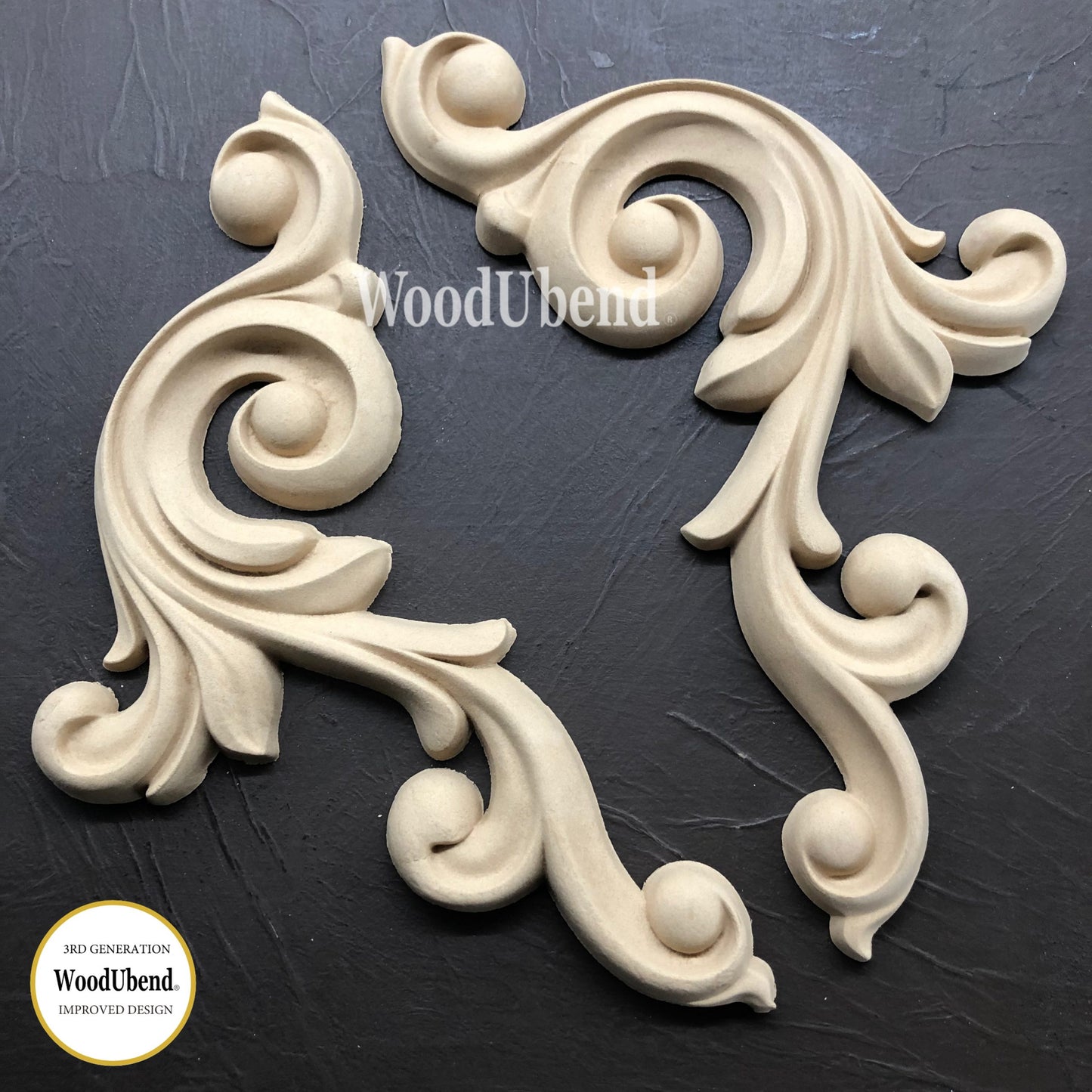 WoodUbend Decorative Pair WUB1239 (9.653 × 10.441 in)