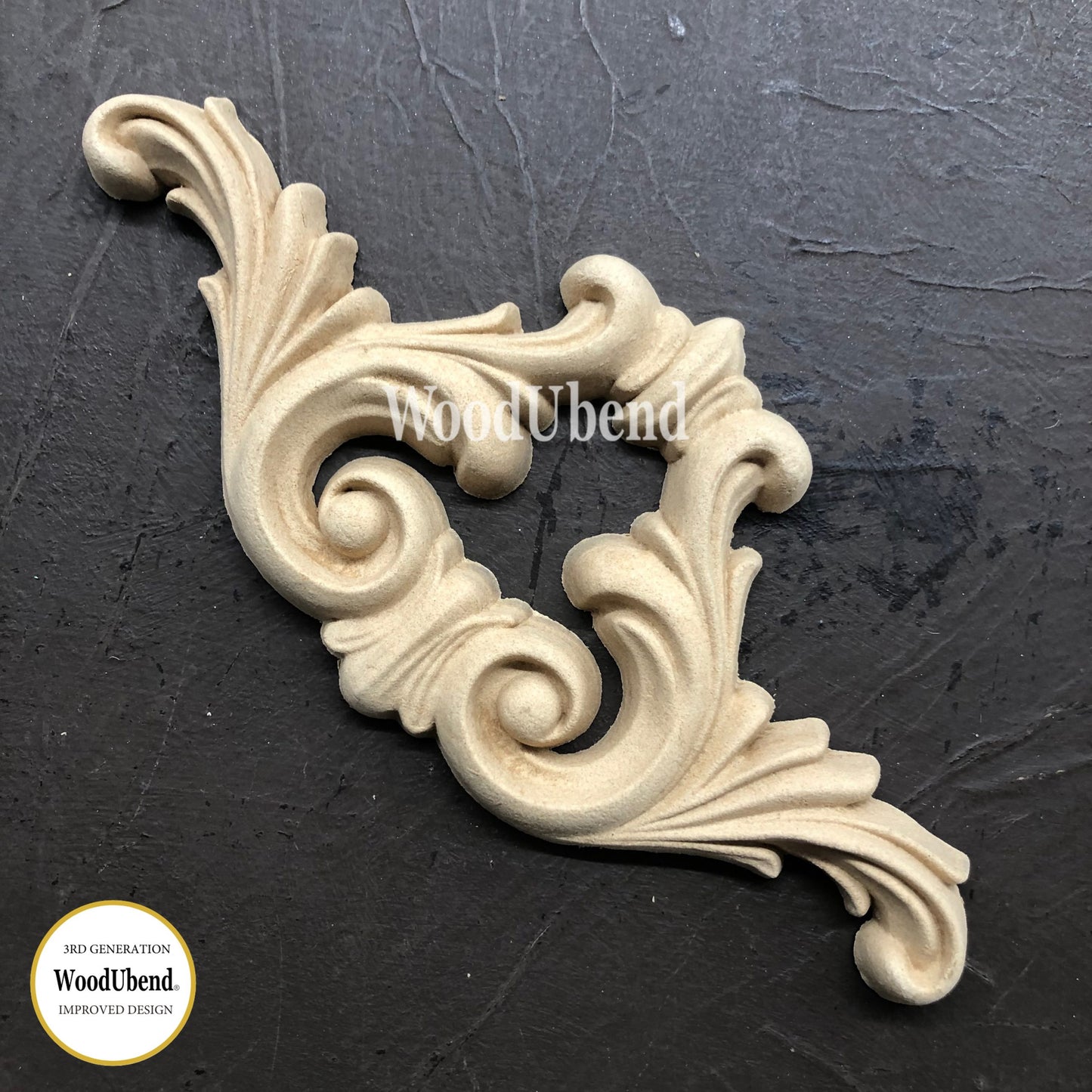WoodUbend Pack of Two Pediment WUB1297 (8.274 × 3.94 in)