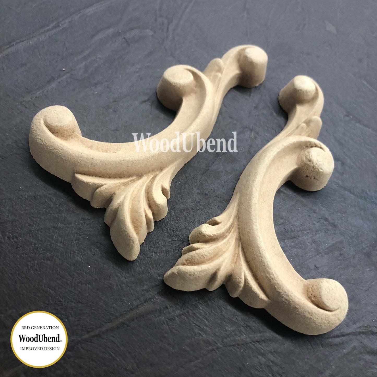 WoodUbend Crescent Pair WUB1341 (4.334 × 2.364 in)