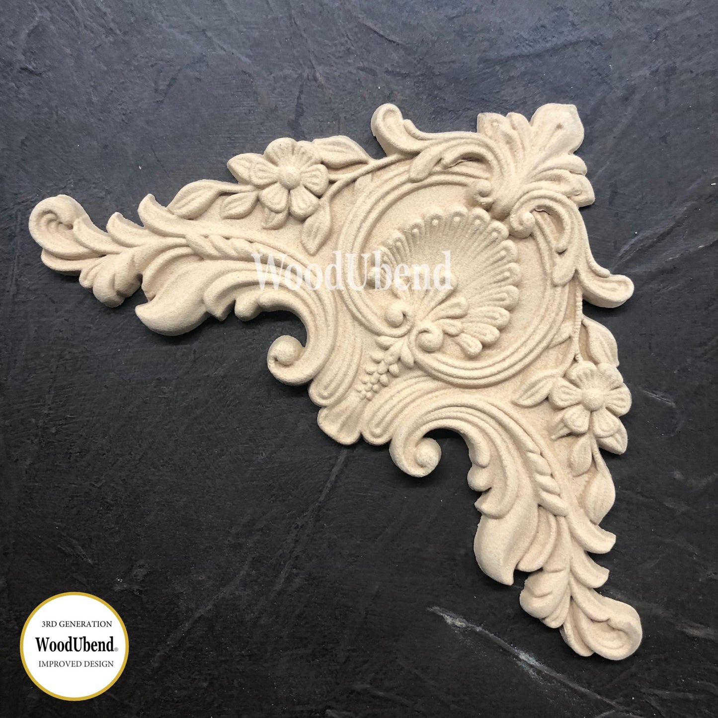 WoodUbend Pack of Two Decorative Plume WUB1354 (6.7 × 4.33 in)