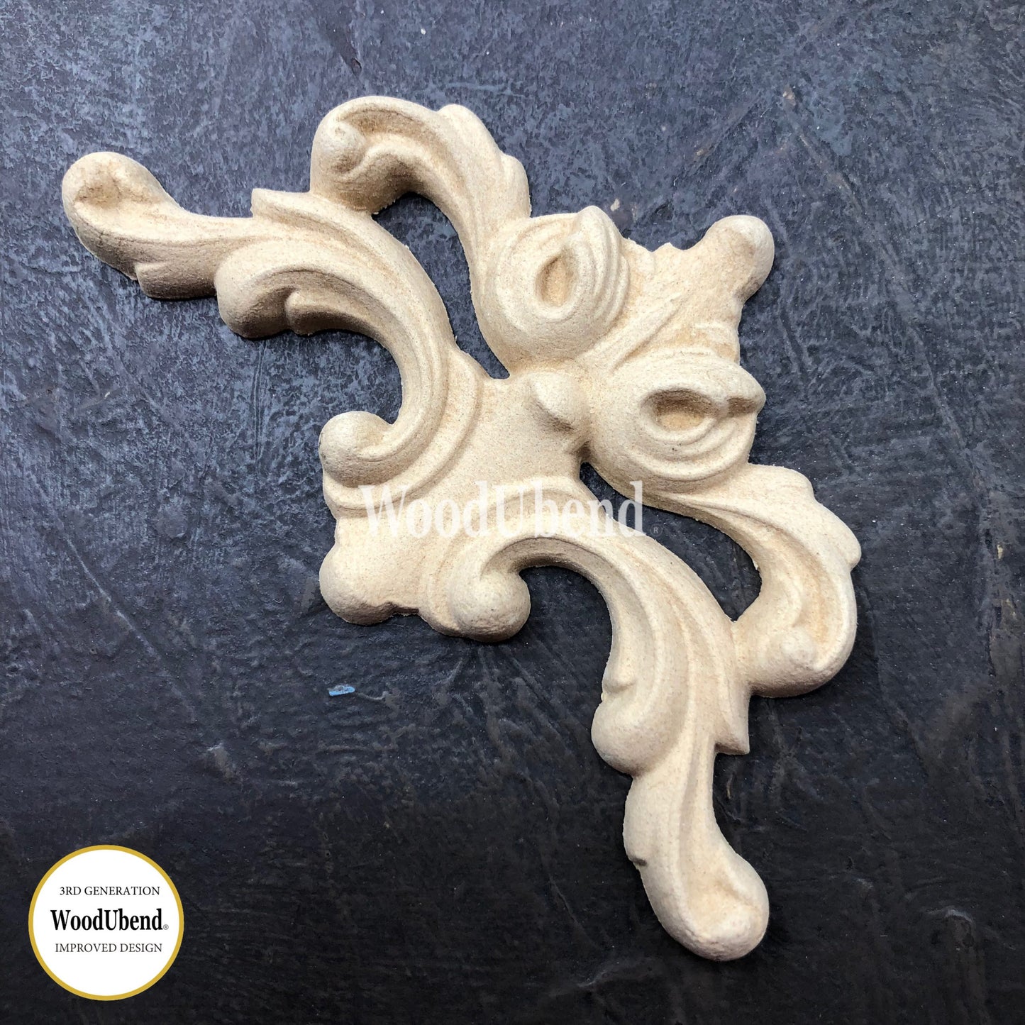 WoodUbend Pack of Two Pediments WUB1365 (4.728 × 2.758 in)