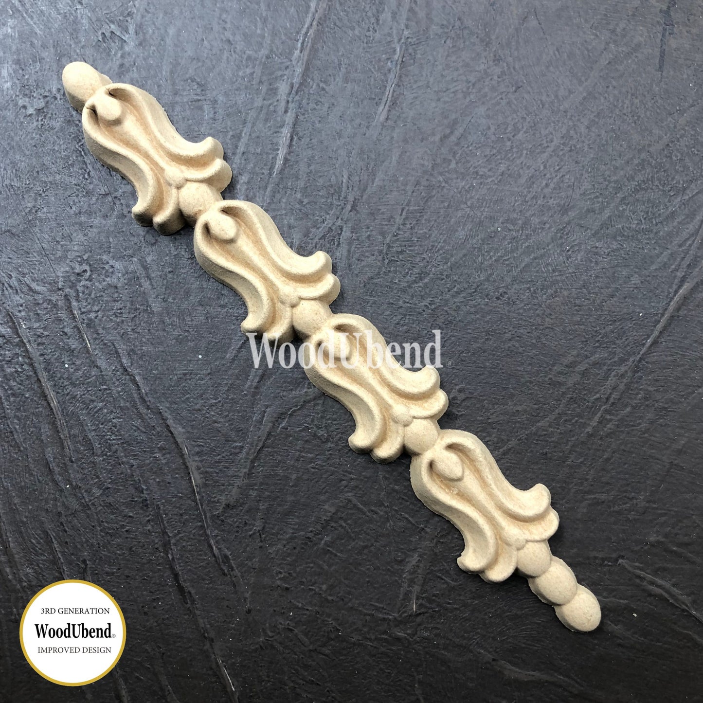 WoodUbend Pack of Two Decorative Drops WUB1377 (5.319 × 1.182 in)
