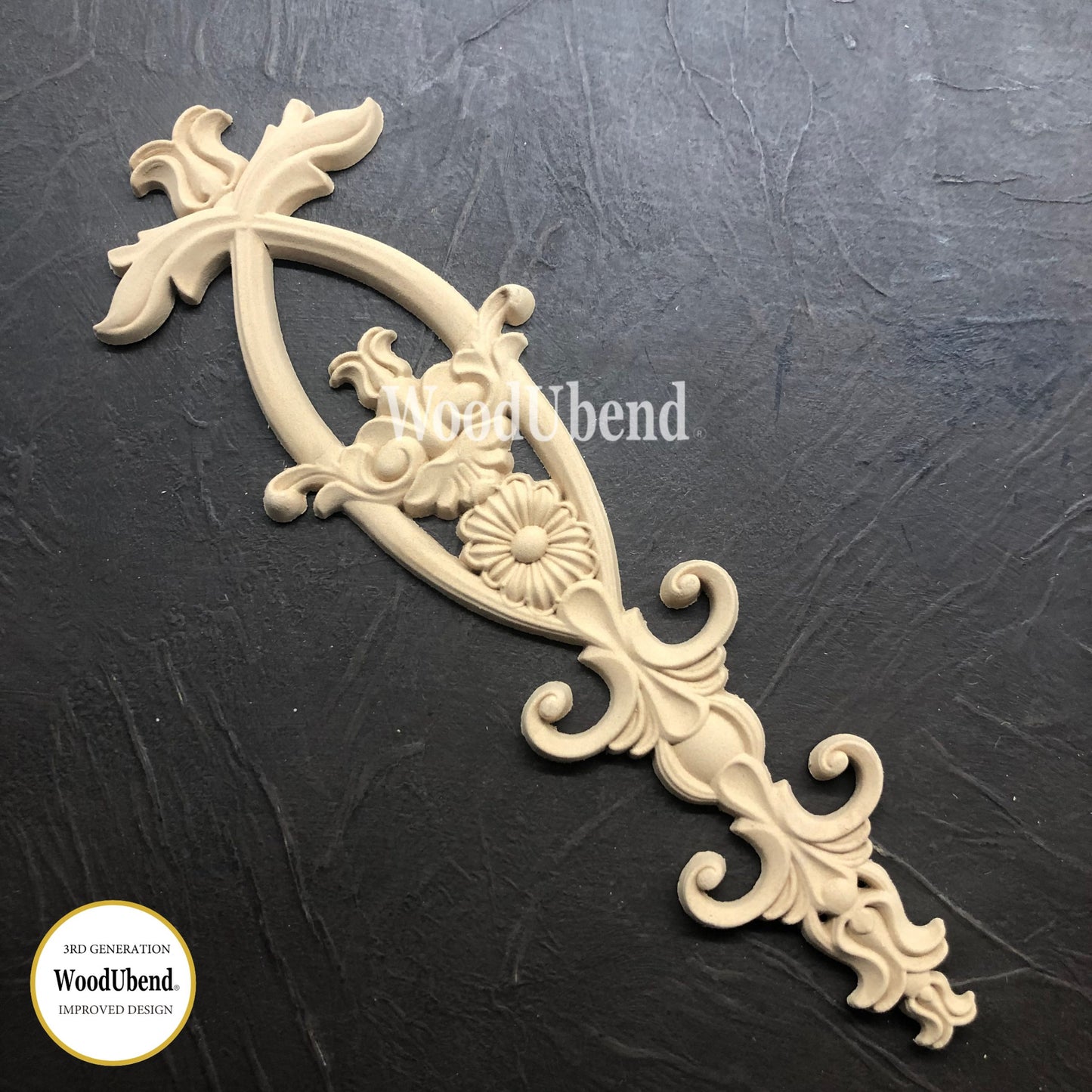 WoodUbend Pack of Two Decorative Drops WUB2095 (11.82 × 3.743 in)