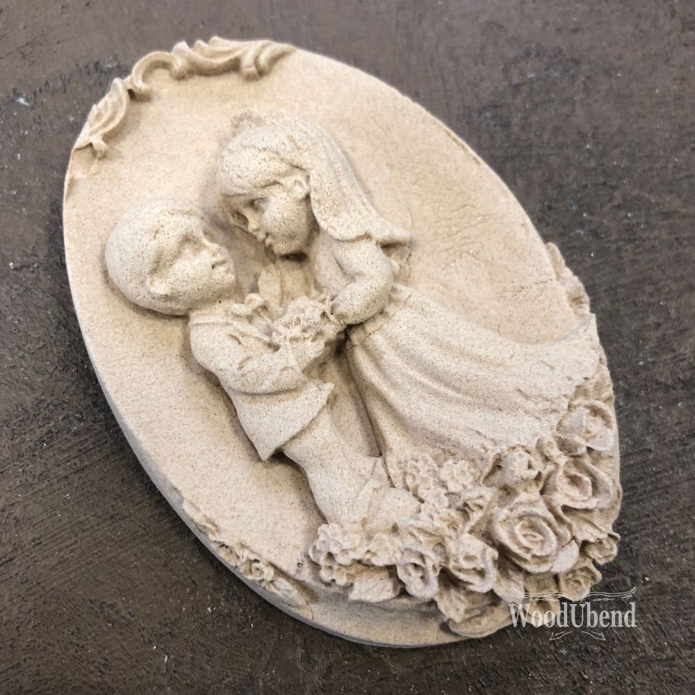 WoodUbend Children on Plaque WUB2149 (3.35 × 1.97 in)