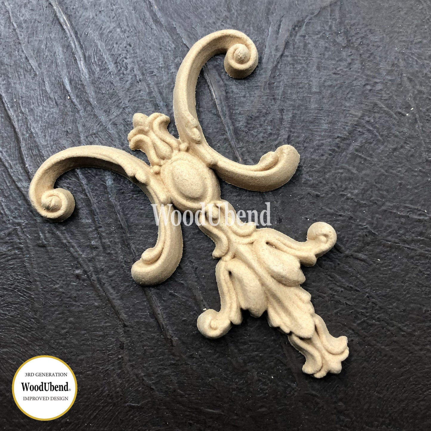 WoodUbend Pack of Two Plume Medium WUB2163 (2.56 × 3.15 in)