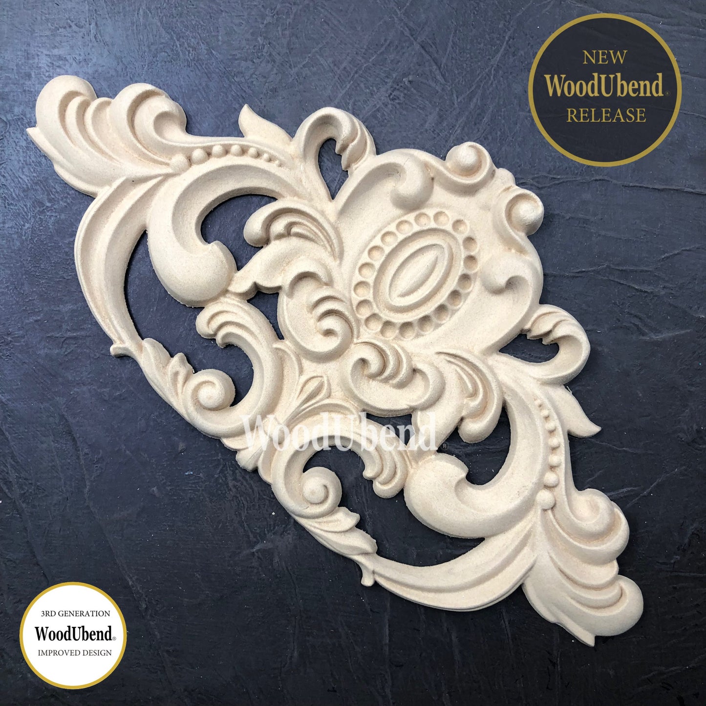WoodUbend Pack of Two Ornate Centrepieces WUB6095 (6.89 × 13.58 in)