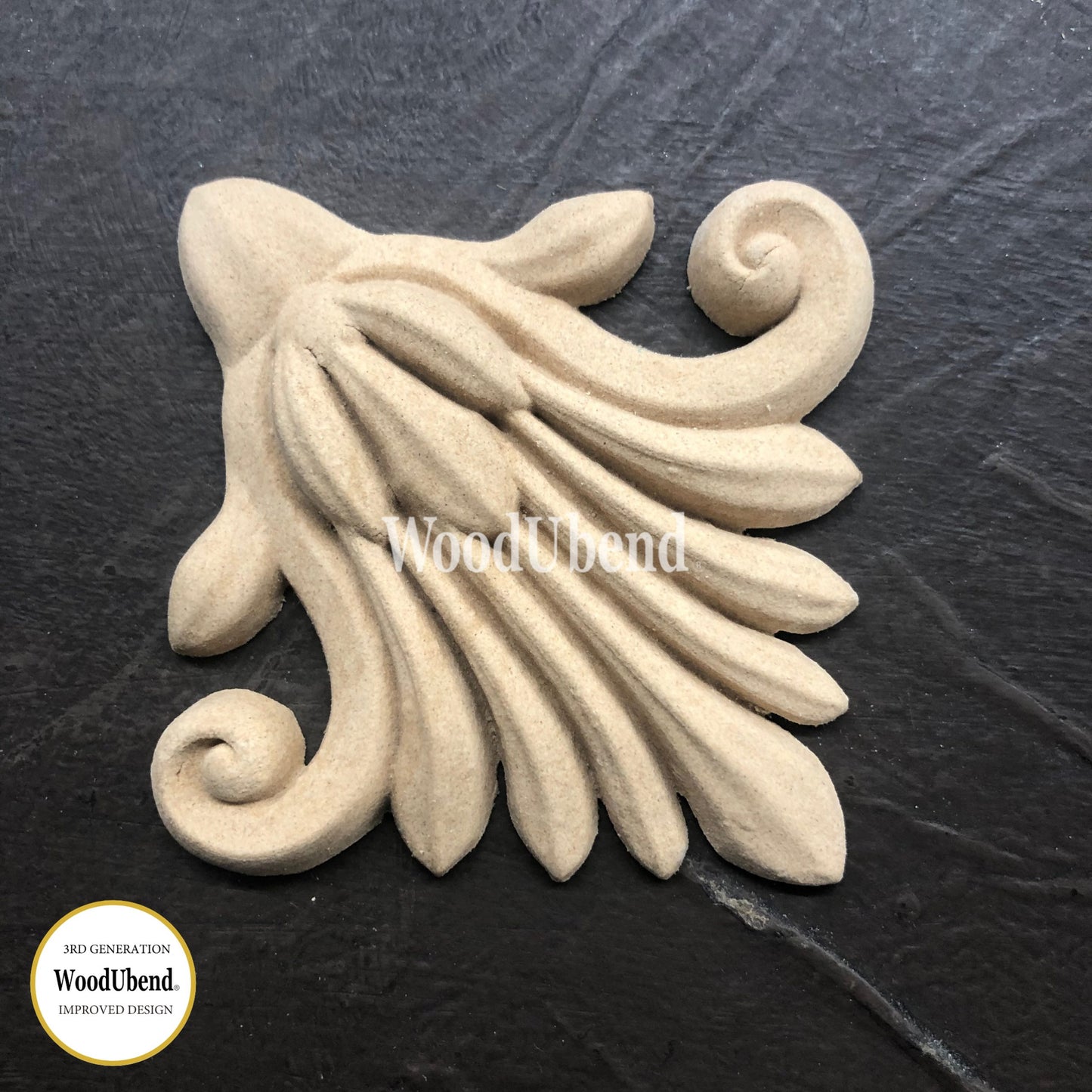 WoodUbend Pack of Two Decorative Plume WUBX1007 (3.15 × 3.15 in)