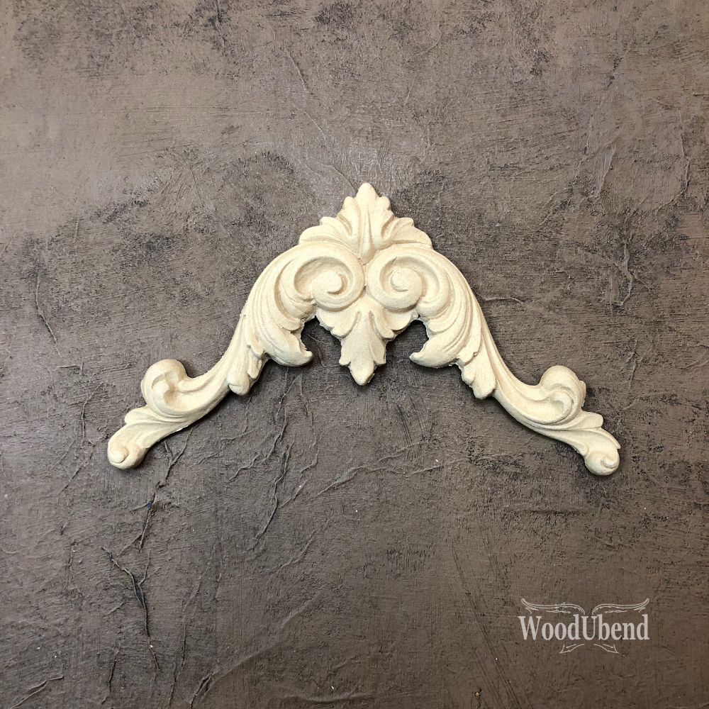 WoodUbend Pack of Two Applique Corner Scrolls WUB6105 (7.092 × 3.743 in)