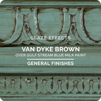 General Finishes Van Dyke Brown Glaze (16oz Pint)