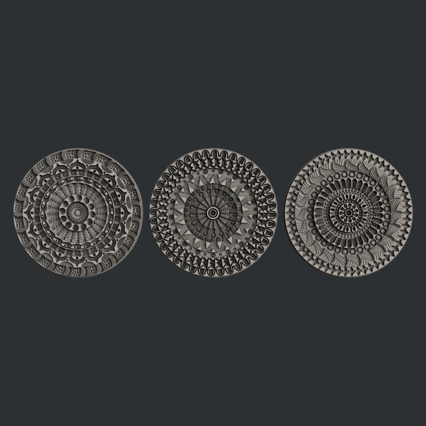 Mandalas Set 2 Texture Sheet silicone mold by Zuri