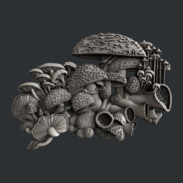 Mushroom Bloom 1 silicone mold by Zuri