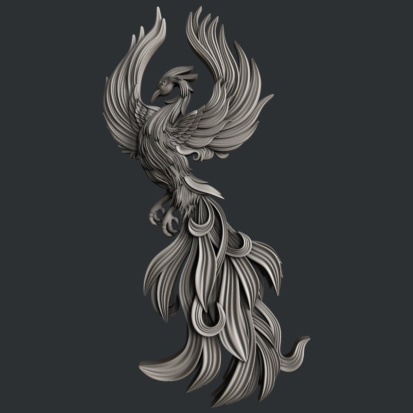 Rising Phoenix silicone mold by Zuri