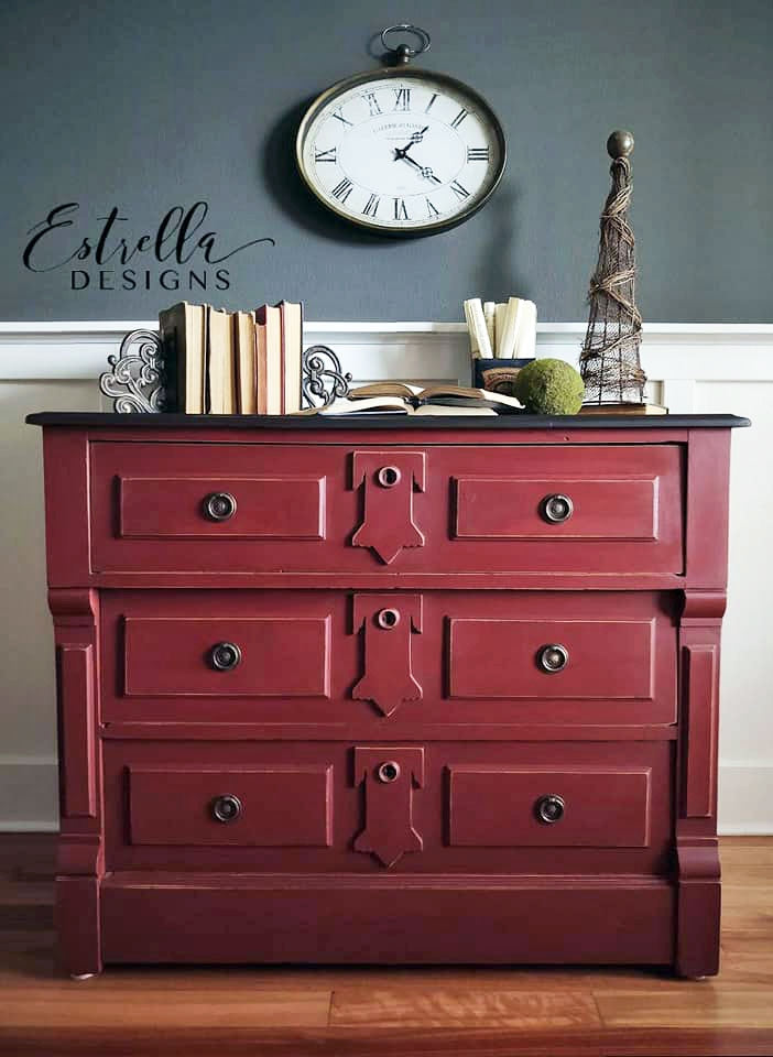 General Finishes Milk Paint 1 Quart Tuscan Red