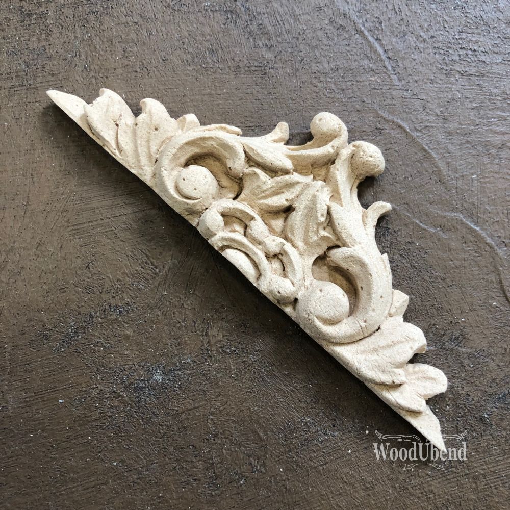 WoodUbend Pack of Two Pediment WUB2168 (4.137 × 1.3396 in)