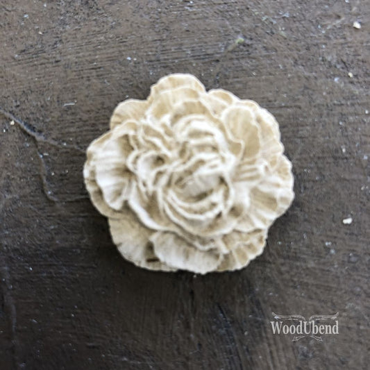 WoodUbend Pack of Five Folded Petal Flower WUB0338 (1.182 × 1.182 in)