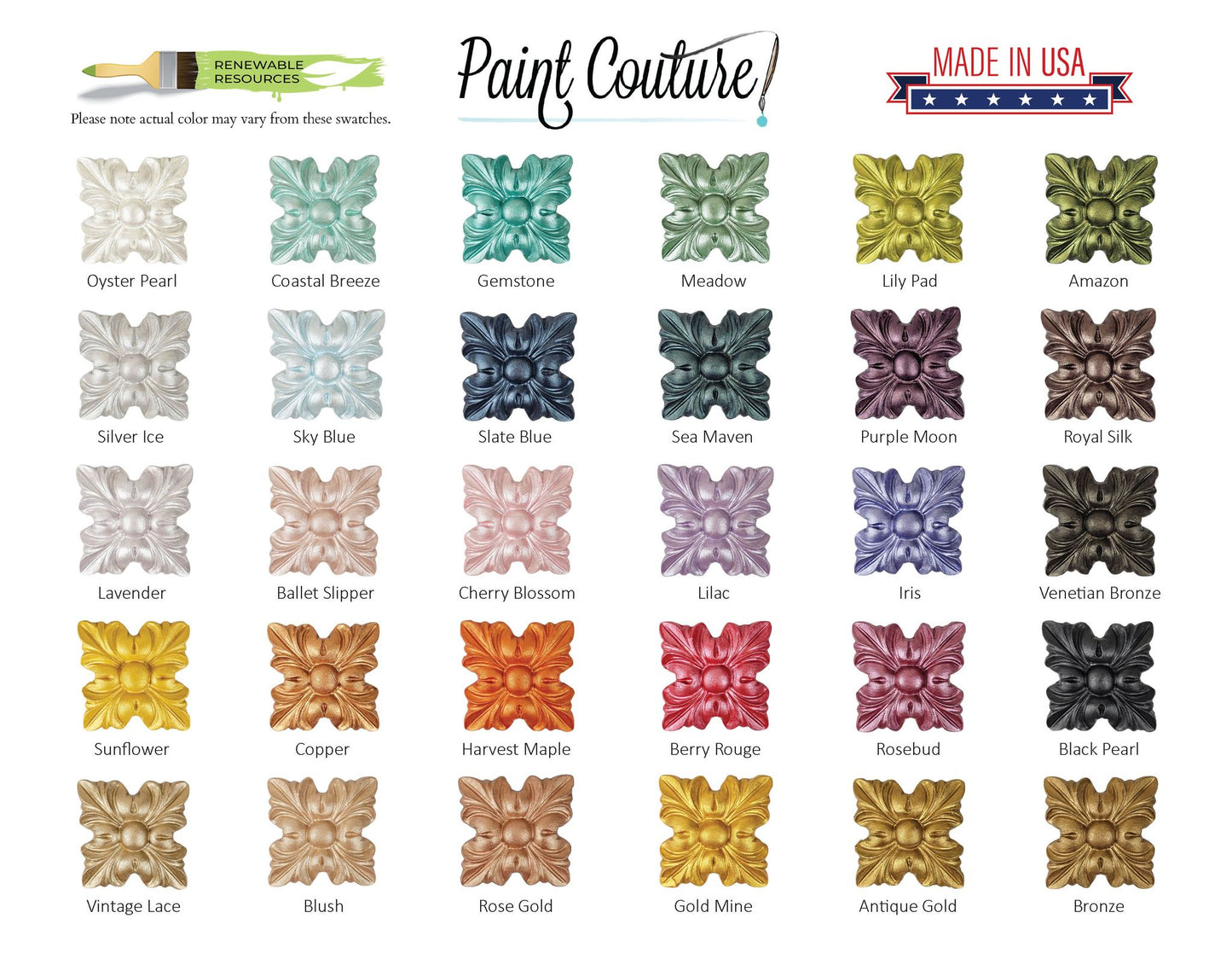 Paint Couture Metallic Paint - Lily Pad
