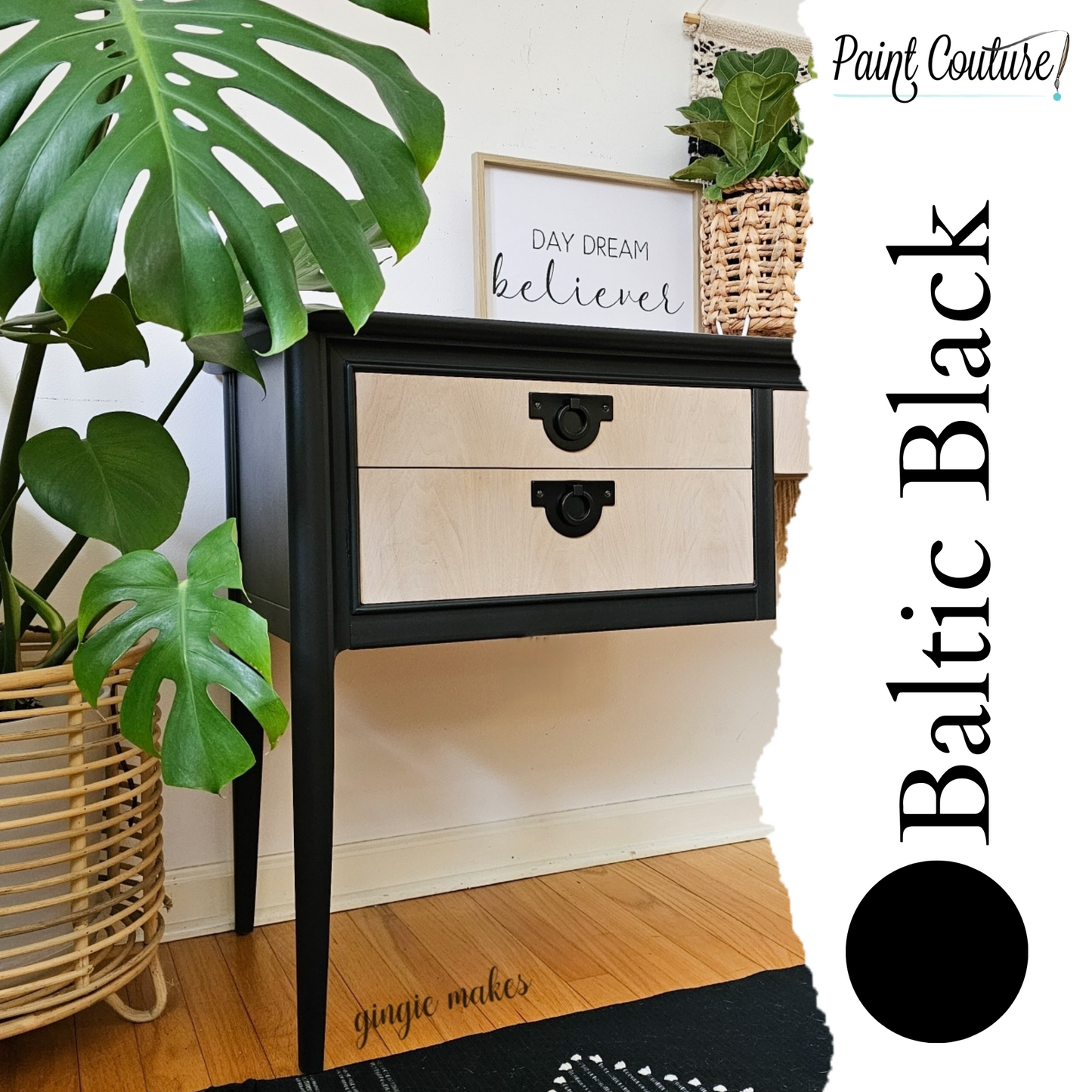 Paint Couture Baltic Black - Acrylic Mineral Paint with a Flat Finish!