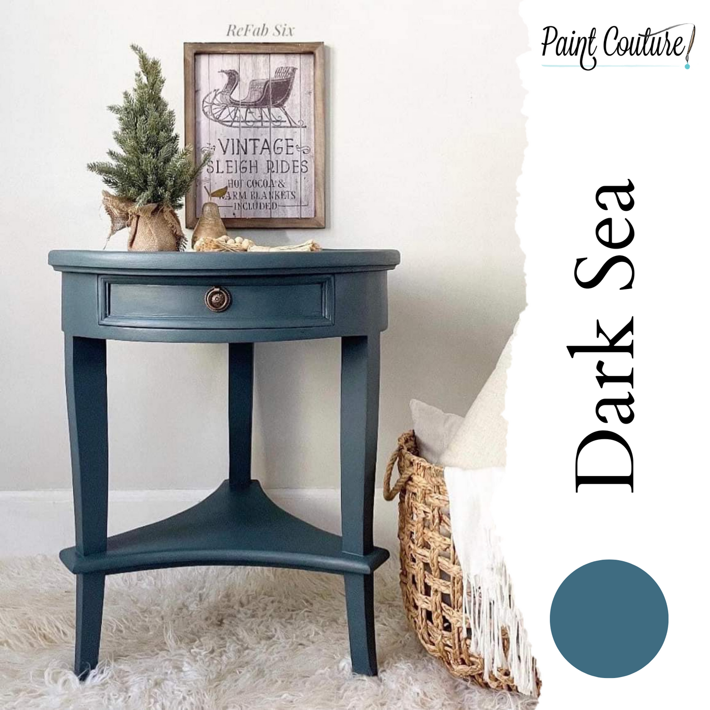 Paint Couture Dark Sea - Acrylic Mineral Paint with a Flat Finish!