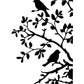Posh Chalk Stencil Posh Birds and Bendy Branches 21x30cm