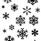 Posh Chalk Stencil Snowflakes 21x30cm