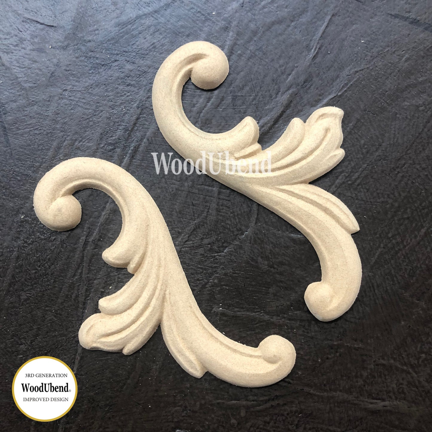 WoodUbend Decorative Pair WUB1315 (3.349 × 2.955 in)