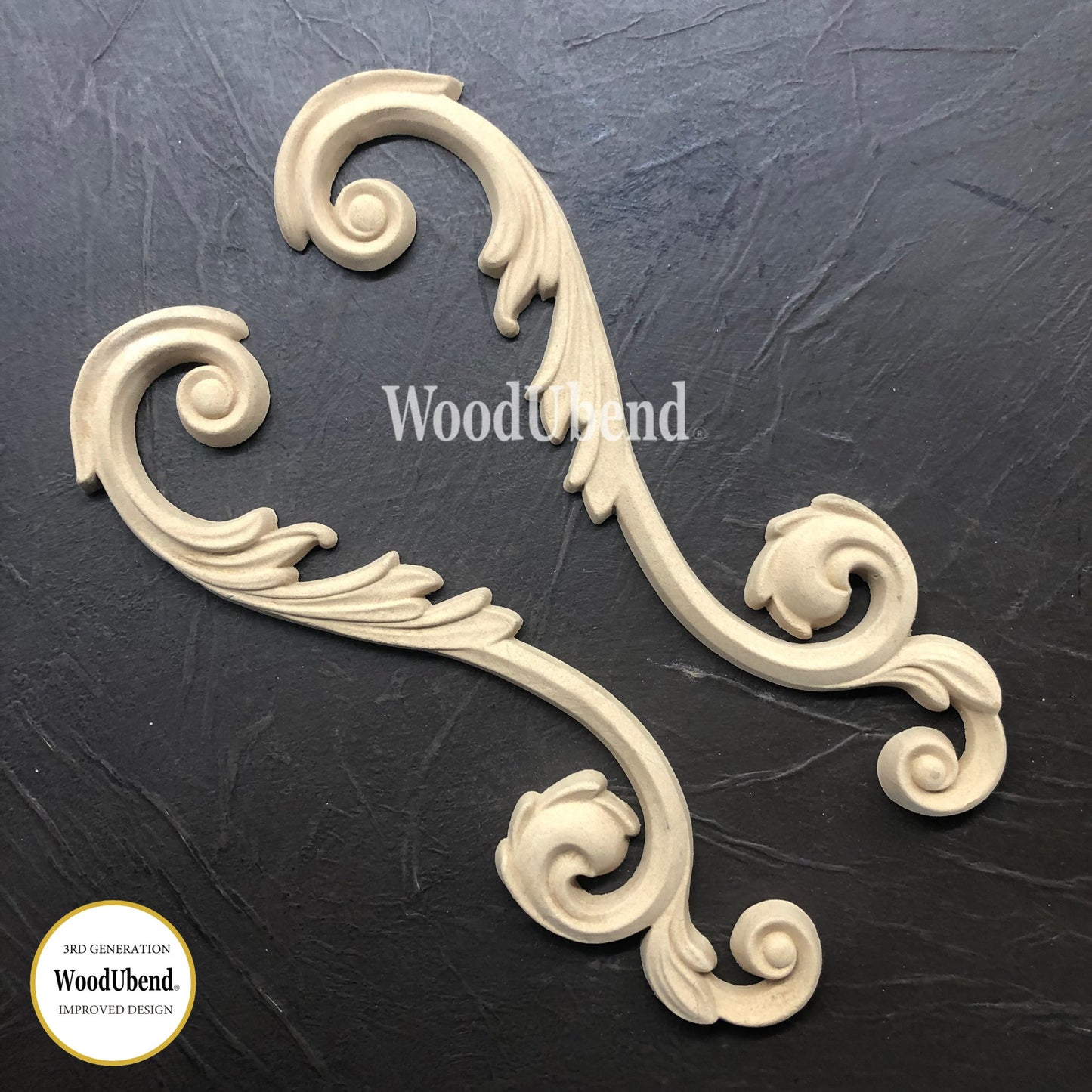 WoodUbend Scroll WUB1382-3 (10.244 × 2.561 in)