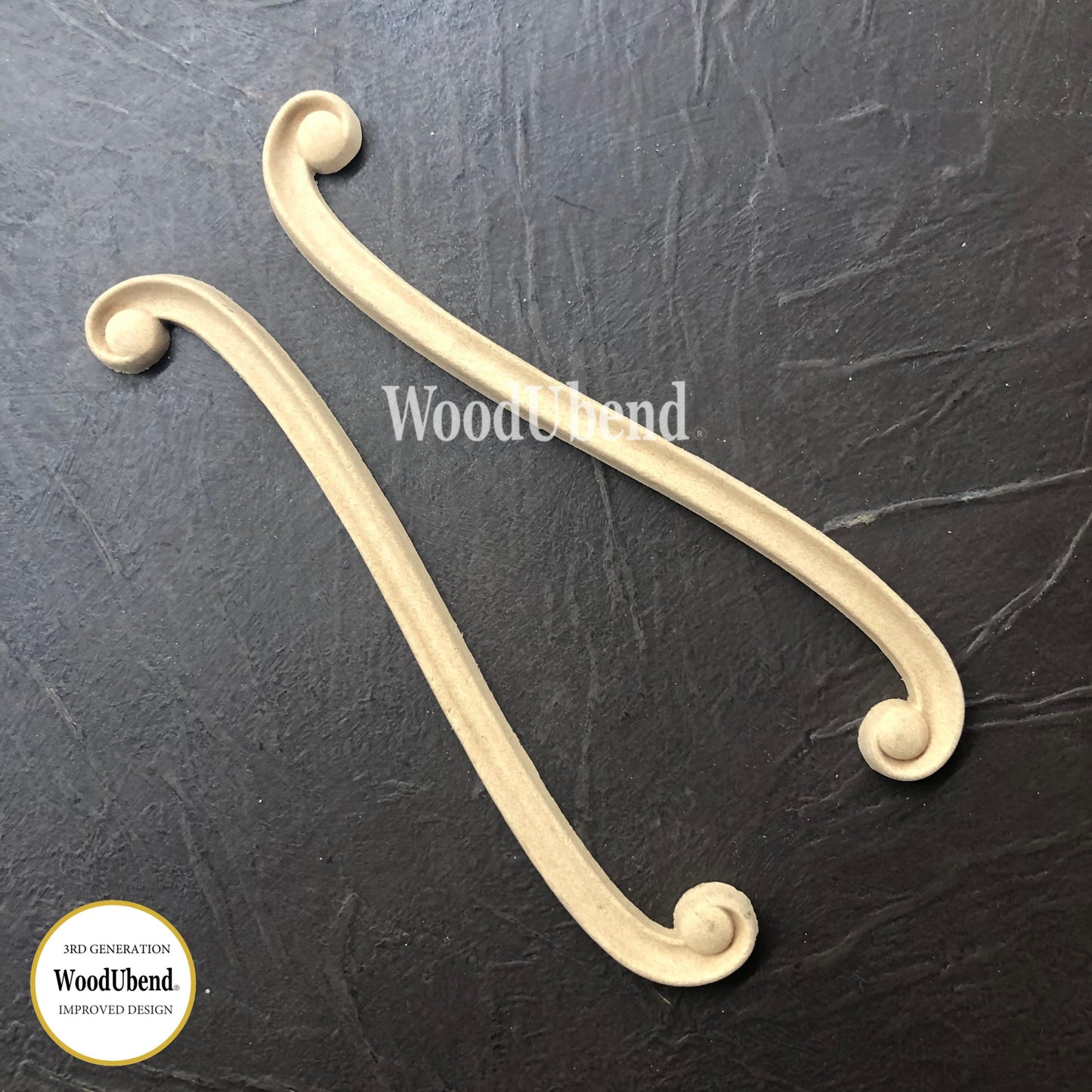 WoodUbend Decorative Pair WUB1582 (6.698 × 0.394 in)