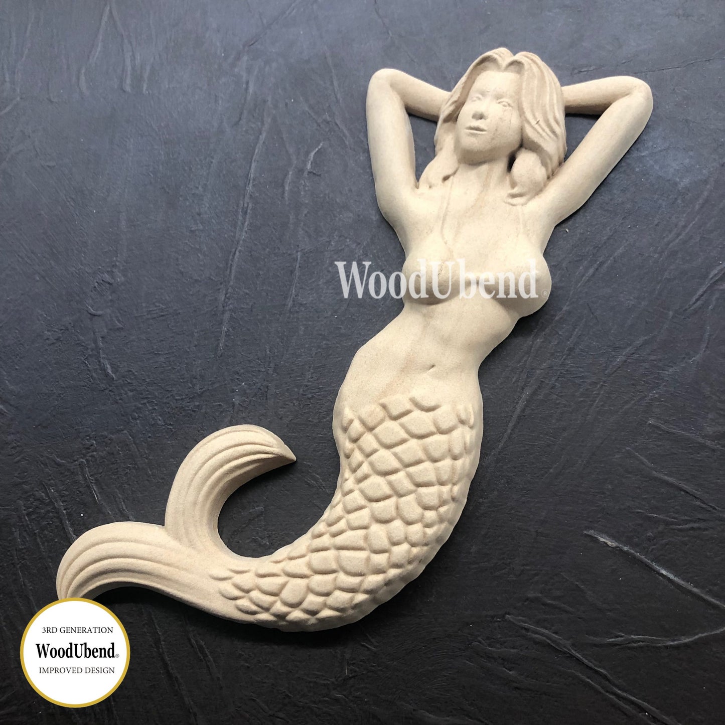 WoodUbend Pack of Two Mermaid WUB2284 (10.244 × 5.516 in)