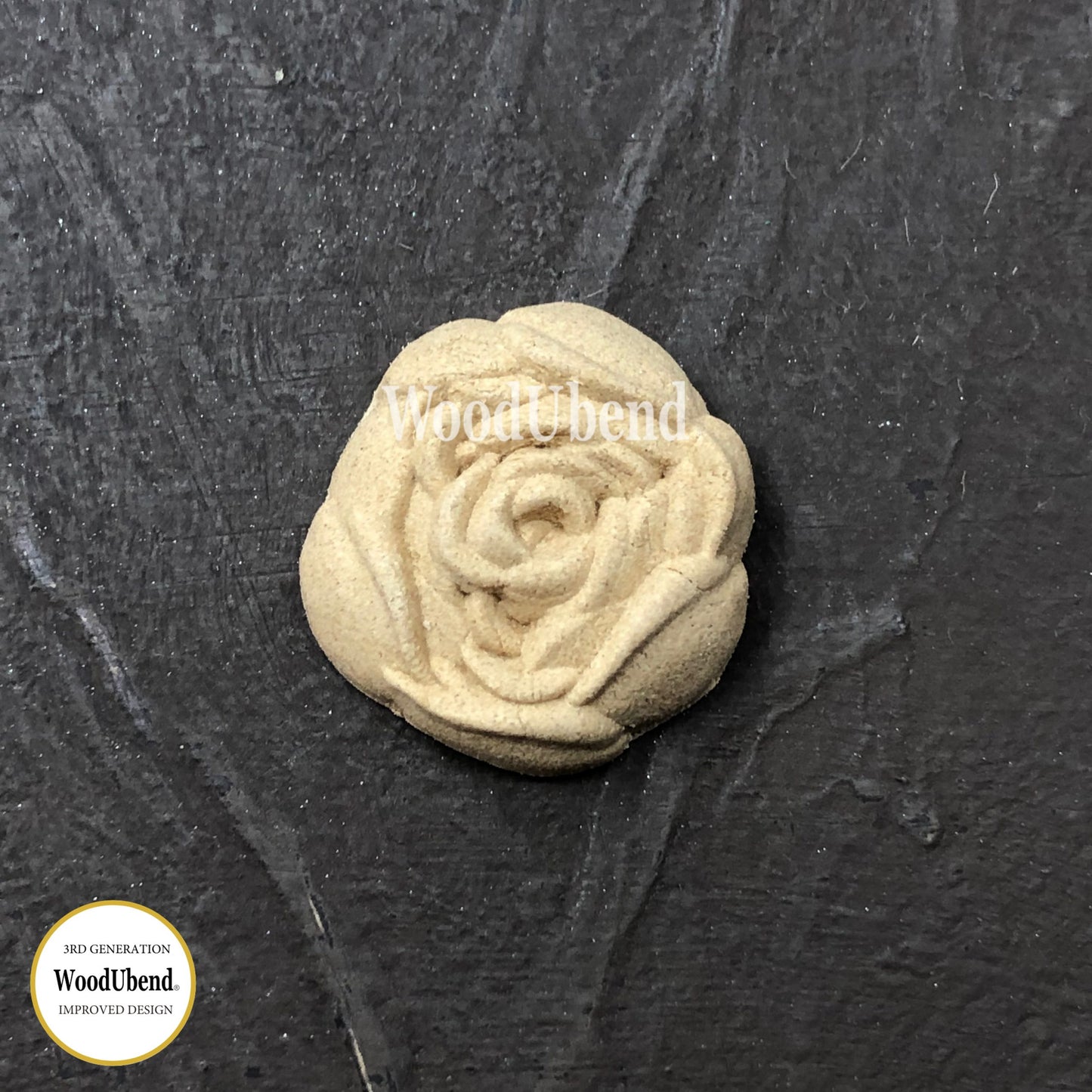 WoodUbend Pack of Five Small Roses WUB0320 (1.182 × 0.788 in)