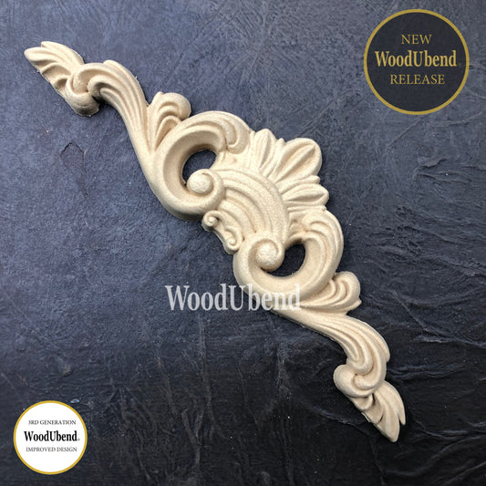 WoodUbend Pack of Two Pediments WUB6018 (2.36 × 7.87 in)