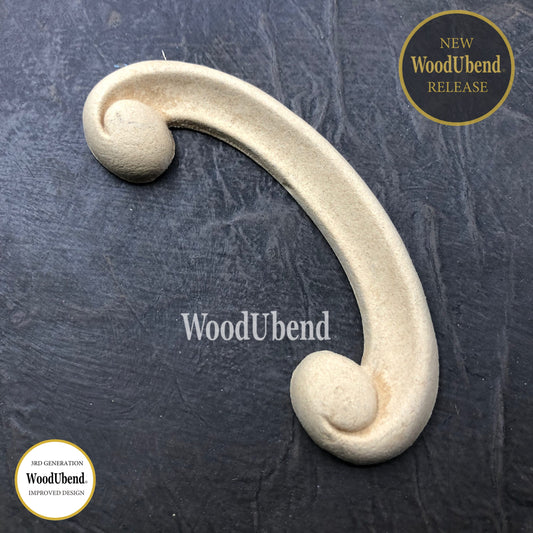 WoodUbend Pack of Two Simple Scrolls WUB6027 (1.77 × 4.06 in)