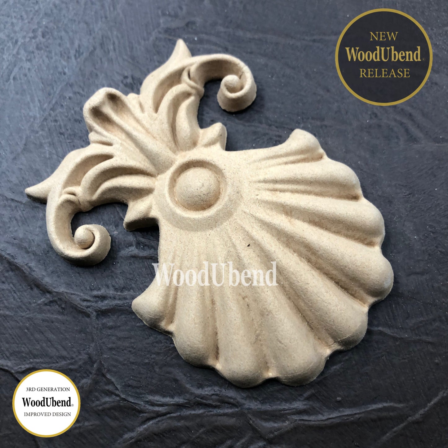 WoodUbend Pack of Two Shell Plumes WUB6029 (3.62 × 2.76 in)