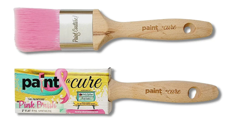 Paint Couture Paint a Cure - Fine Synthetic Brush - 2" Flat - Proceeds Benefit the American Cancer Society