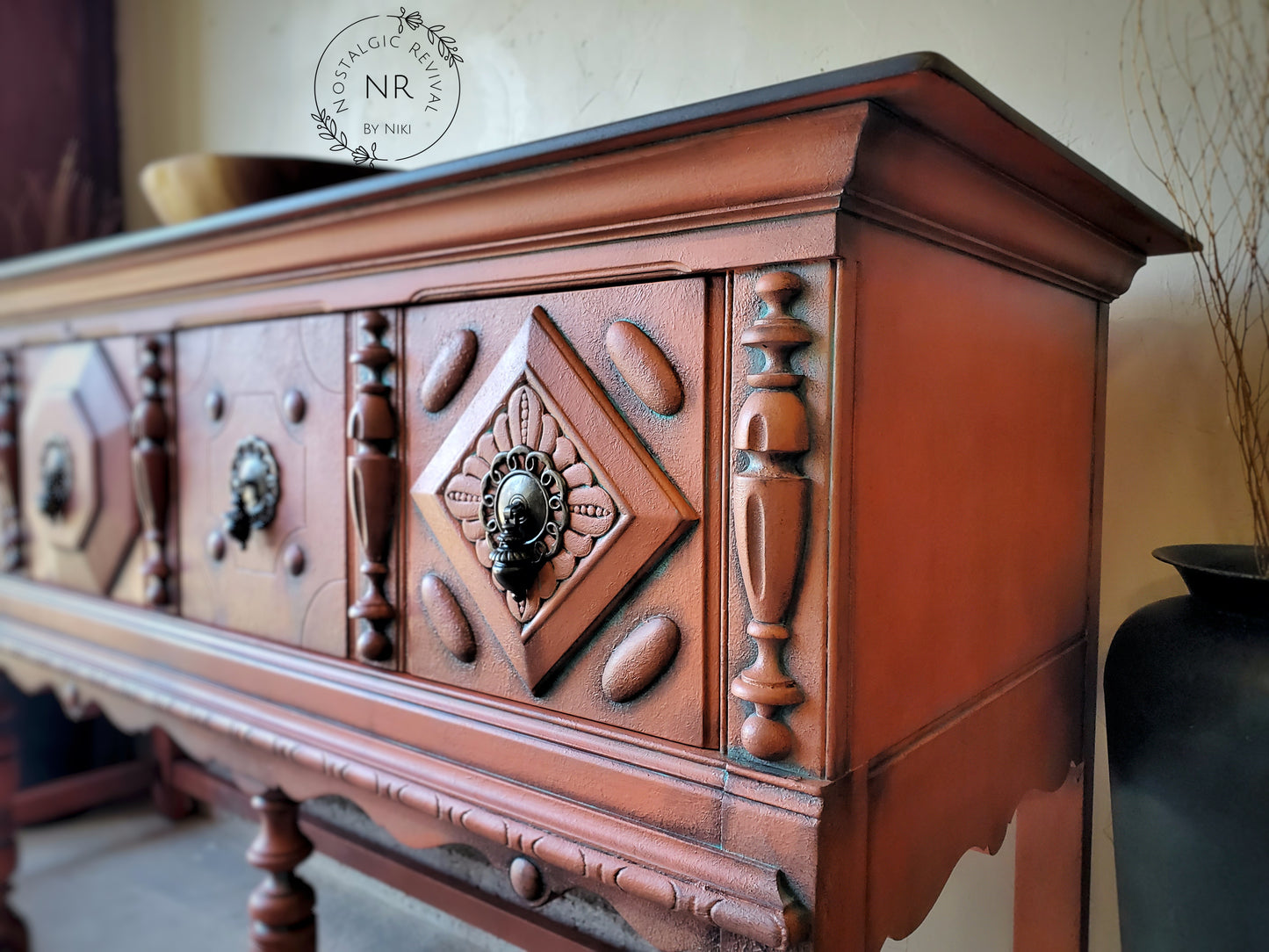 Rustic Buffet Table Sideboard Credenza Server - Free Shipping