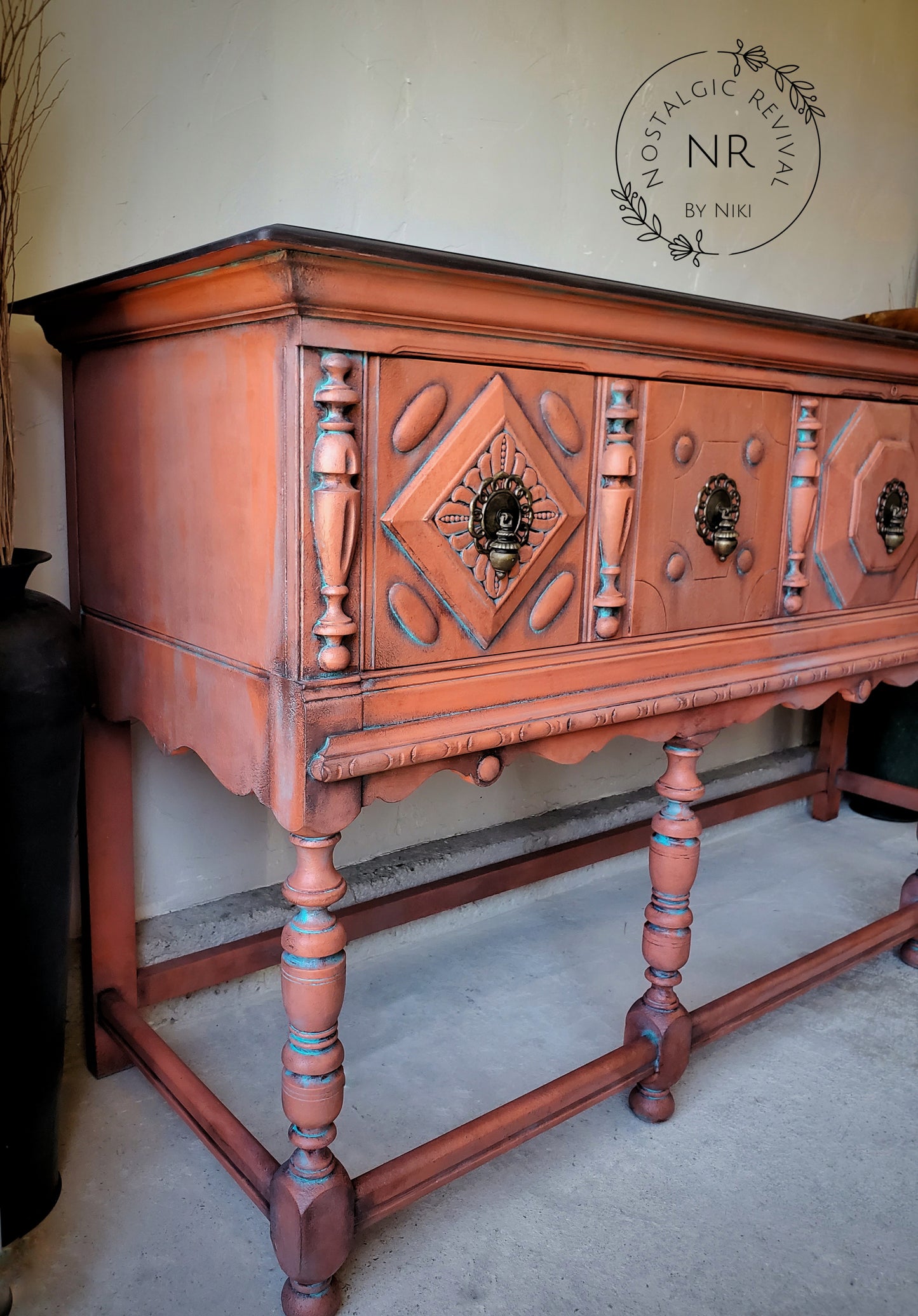 Rustic Buffet Table Sideboard Credenza Server - Free Shipping