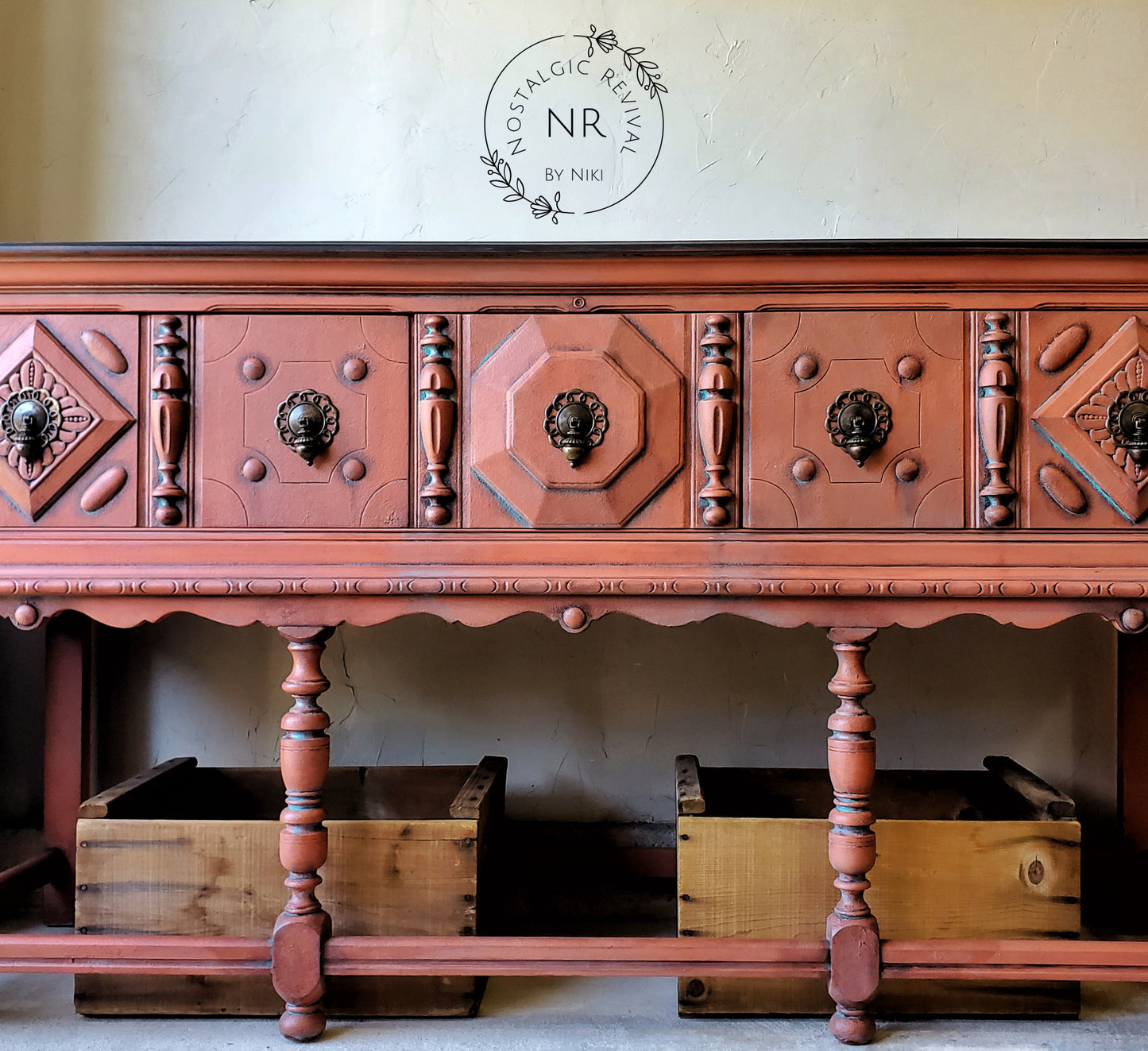 Rustic Buffet Table Sideboard Credenza Server - Free Shipping