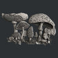 Fairyland Mushrooms silicone mold by Zuri