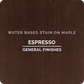General Finishes Espresso Water Base Wood Stain (16oz Pint)