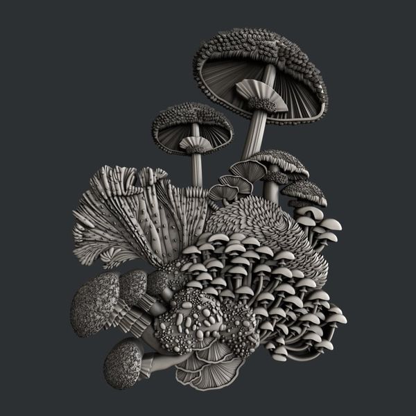 Mushroom Bloom 2 silicone mold by Zuri