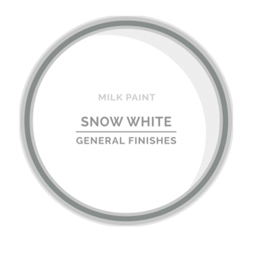 General Finishes Water Based Milk Paint, 1 Quart, Snow White - Water Based  Household Wood Stains 